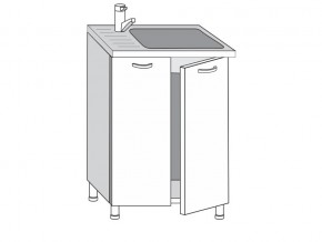 2.60.2мн Шкаф-стол на 600мм под накладную мойку с 2-мя дверцами в Магнитогорске - magnitogorsk.mebel74.com | фото