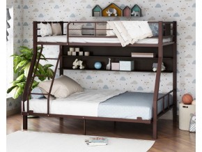 Двухъярусная кровать Гранада-1П 140 коричневый в Магнитогорске - magnitogorsk.mebel74.com | фото