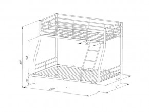 Двухъярусная кровать Гранада-2 140 белая в Магнитогорске - magnitogorsk.mebel74.com | фото 2