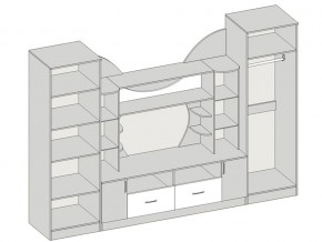 Гостиная Аллегро вариант 5 венге Linum/дуб белфорт в Магнитогорске - magnitogorsk.mebel74.com | фото 2