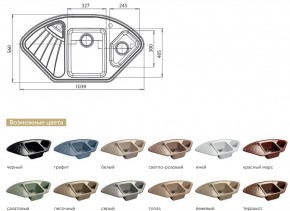 Каменная мойка GranFest Corner GF-C1040E в Магнитогорске - magnitogorsk.mebel74.com | фото 2