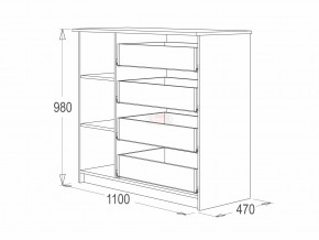 Комод 9 фант ясень анкор в Магнитогорске - magnitogorsk.mebel74.com | фото 2