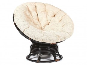 Кресло-качалка Papasan w 23/01 B с подушкой Antique brown, ткань Старт в Магнитогорске - magnitogorsk.mebel74.com | фото