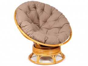 Кресло-качалка Papasan w 23/01 B с подушкой Honey, экошерсть Коричневый в Магнитогорске - magnitogorsk.mebel74.com | фото