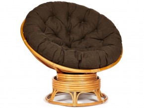 Кресло-качалка Papasan w 23/01 B с подушкой Honey, ткань Коричневый в Магнитогорске - magnitogorsk.mebel74.com | фото