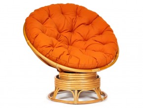 Кресло-качалка Papasan w 23/01 B с подушкой Honey, ткань Оранжевый в Магнитогорске - magnitogorsk.mebel74.com | фото