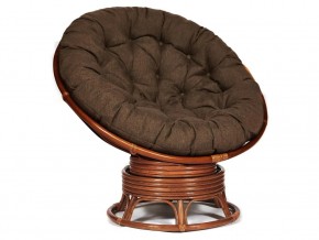 Кресло-качалка Papasan w 23/01 B с подушкой Pecan, ткань Коричневый в Магнитогорске - magnitogorsk.mebel74.com | фото