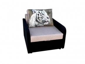 Кресло кровать Канзасик с подлокотниками тигр белый в Магнитогорске - magnitogorsk.mebel74.com | фото
