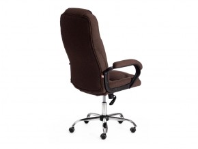 Кресло офисное Bergamo хром ткань коричневый в Магнитогорске - magnitogorsk.mebel74.com | фото 3