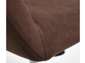 Кресло офисное Modena хром флок коричневый в Магнитогорске - magnitogorsk.mebel74.com | фото 4