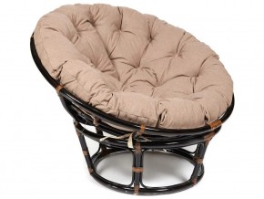 Кресло Papasan 23/01 W с подушкой Antique brown, экошерсть Коричневый в Магнитогорске - magnitogorsk.mebel74.com | фото 1