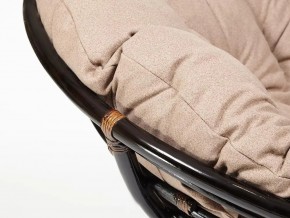 Кресло Papasan 23/01 W с подушкой Antique brown, экошерсть Коричневый в Магнитогорске - magnitogorsk.mebel74.com | фото 4