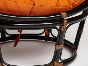 Кресло Papasan 23/01 W с подушкой Antique brown, ткань Оранжевый в Магнитогорске - magnitogorsk.mebel74.com | фото 3