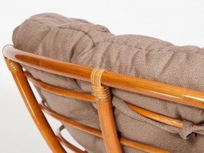 Кресло Papasan 23/01 W с подушкой Cognac, экошерсть Коричневый в Магнитогорске - magnitogorsk.mebel74.com | фото 3