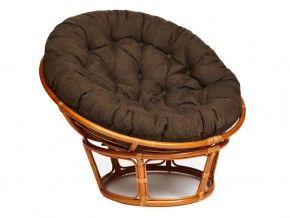 Кресло Papasan 23/01 W с подушкой Cognac, ткань Коричневый в Магнитогорске - magnitogorsk.mebel74.com | фото 1