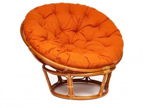 Кресло Papasan 23/01 W с подушкой Cognac, ткань Оранжевый в Магнитогорске - magnitogorsk.mebel74.com | фото 1