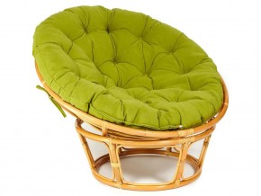 Кресло Papasan 23/01 W с подушкой Honey, флок Олива в Магнитогорске - magnitogorsk.mebel74.com | фото 1