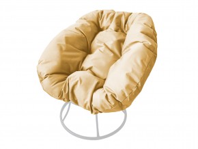 Кресло Пончик без ротанга бежевая подушка в Магнитогорске - magnitogorsk.mebel74.com | фото