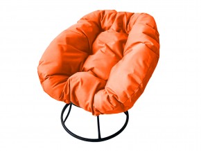 Кресло Пончик без ротанга оранжевая подушка в Магнитогорске - magnitogorsk.mebel74.com | фото