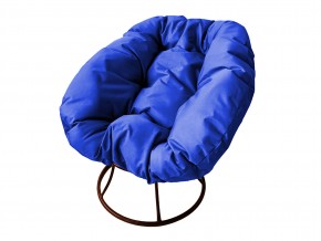 Кресло Пончик без ротанга синяя подушка в Магнитогорске - magnitogorsk.mebel74.com | фото