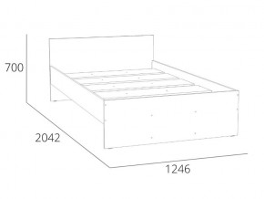 Кровать 1200 НМ 011.53-02 Симпл Белый Фасадный в Магнитогорске - magnitogorsk.mebel74.com | фото 4