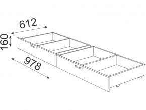 Кровать 1400 Осло модуль 4 с ящиками Дуб золото в Магнитогорске - magnitogorsk.mebel74.com | фото 3