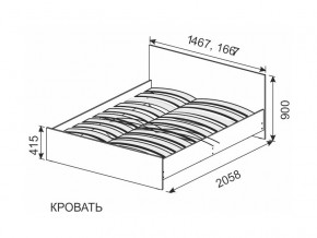 Кровать 1600х2000 ортопедическое основание в Магнитогорске - magnitogorsk.mebel74.com | фото