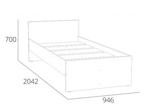 Кровать 900 НМ 011.53-01 Симпл Белый Фасадный в Магнитогорске - magnitogorsk.mebel74.com | фото 4