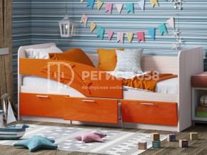 Кровать Дельфин МДФ 1800 Апельсин металлик в Магнитогорске - magnitogorsk.mebel74.com | фото