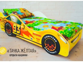 Кровать детская машина Тачка Желтая в Магнитогорске - magnitogorsk.mebel74.com | фото
