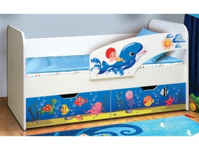 Кровать детская с фотопечатью Дельфин 800*1800 в Магнитогорске - magnitogorsk.mebel74.com | фото