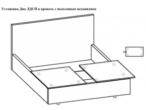 Кровать Флоренция норма 120 с механизмом подъема и дном ЛДСП в Магнитогорске - magnitogorsk.mebel74.com | фото 3