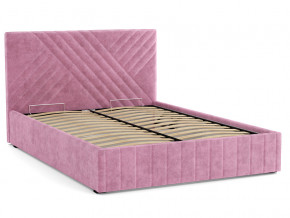 Кровать Гамма 1400 с основанием велюр тенерифе розовый в Магнитогорске - magnitogorsk.mebel74.com | фото 2