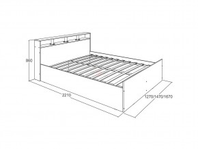 Кровать Ольга 17 1400 в Магнитогорске - magnitogorsk.mebel74.com | фото 2