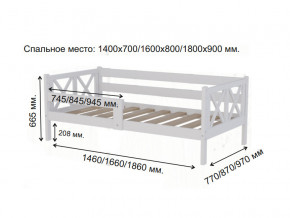 Кровать софа Аист-3 Классика белый 1400х700 мм в Магнитогорске - magnitogorsk.mebel74.com | фото 2