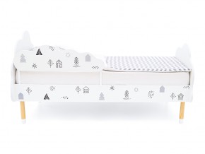 Кровать Stumpa Облако с бортиком рисунок Домики в Магнитогорске - magnitogorsk.mebel74.com | фото 3