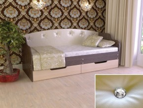 Кровать Юниор Тип 2 Венге/дуб молочный 800х1600 в Магнитогорске - magnitogorsk.mebel74.com | фото