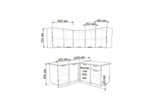 Кухонный гарнитур 17 Грецкий орех 1400х1450 в Магнитогорске - magnitogorsk.mebel74.com | фото 2