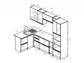 Кухонный гарнитур Амели мега прайм 1500х2700 мм в Магнитогорске - magnitogorsk.mebel74.com | фото 6