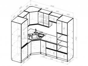 Кухонный гарнитур Амели оптима 1800х2400 мм в Магнитогорске - magnitogorsk.mebel74.com | фото 6