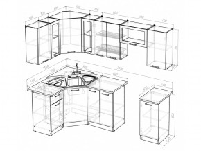 Кухонный гарнитур Лариса оптима 1 1300х2500 мм в Магнитогорске - magnitogorsk.mebel74.com | фото 5