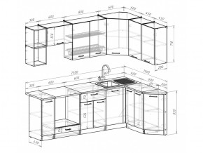 Кухонный гарнитур Лариса прайм 5 2300х1500 мм в Магнитогорске - magnitogorsk.mebel74.com | фото 6