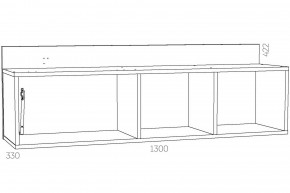 Полка Оливия НМ 011.38-01 Х в Магнитогорске - magnitogorsk.mebel74.com | фото 3