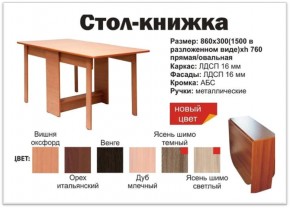 Прямой стол-книжка венге в Магнитогорске - magnitogorsk.mebel74.com | фото 2