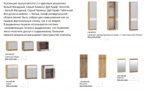 Прихожая Нортон Дуб Крафт Золотой/Серый Камень в Магнитогорске - magnitogorsk.mebel74.com | фото 3