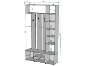 Прихожая с зеркалом V20_M в Магнитогорске - magnitogorsk.mebel74.com | фото 3