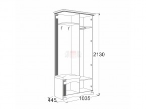 Прихожая Саша 16 в Магнитогорске - magnitogorsk.mebel74.com | фото 2