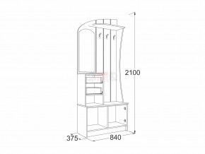 Прихожая Саша 20 ясень анкор в Магнитогорске - magnitogorsk.mebel74.com | фото 2