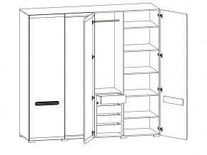 Шкаф 205-SZF2D2L/21/22 Ацтека белый в Магнитогорске - magnitogorsk.mebel74.com | фото 2