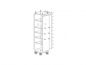 Шкаф 400 для белья (ДБ) ТМК Дуб млечный в Магнитогорске - magnitogorsk.mebel74.com | фото 2